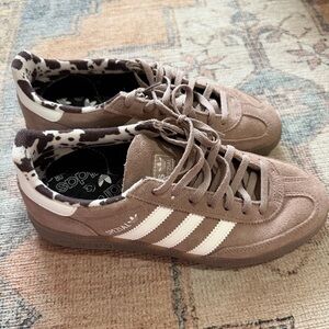 Adidas Brown Sneakers with White Pattern